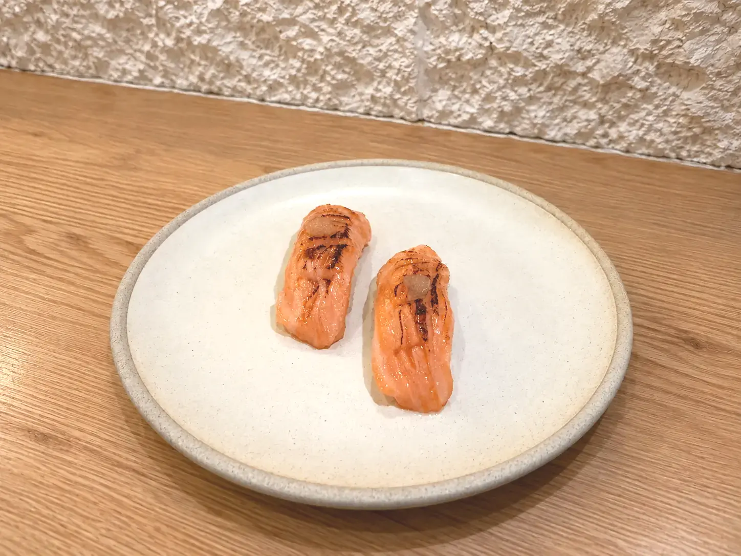 Aburi Salmon at Mizumi Sushi in Encino