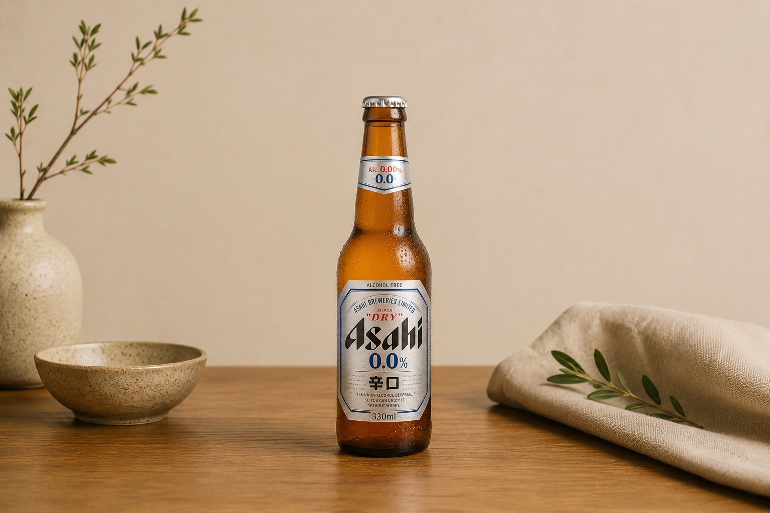 Asahi Non-Alcohol at Mizumi Sushi in Encino