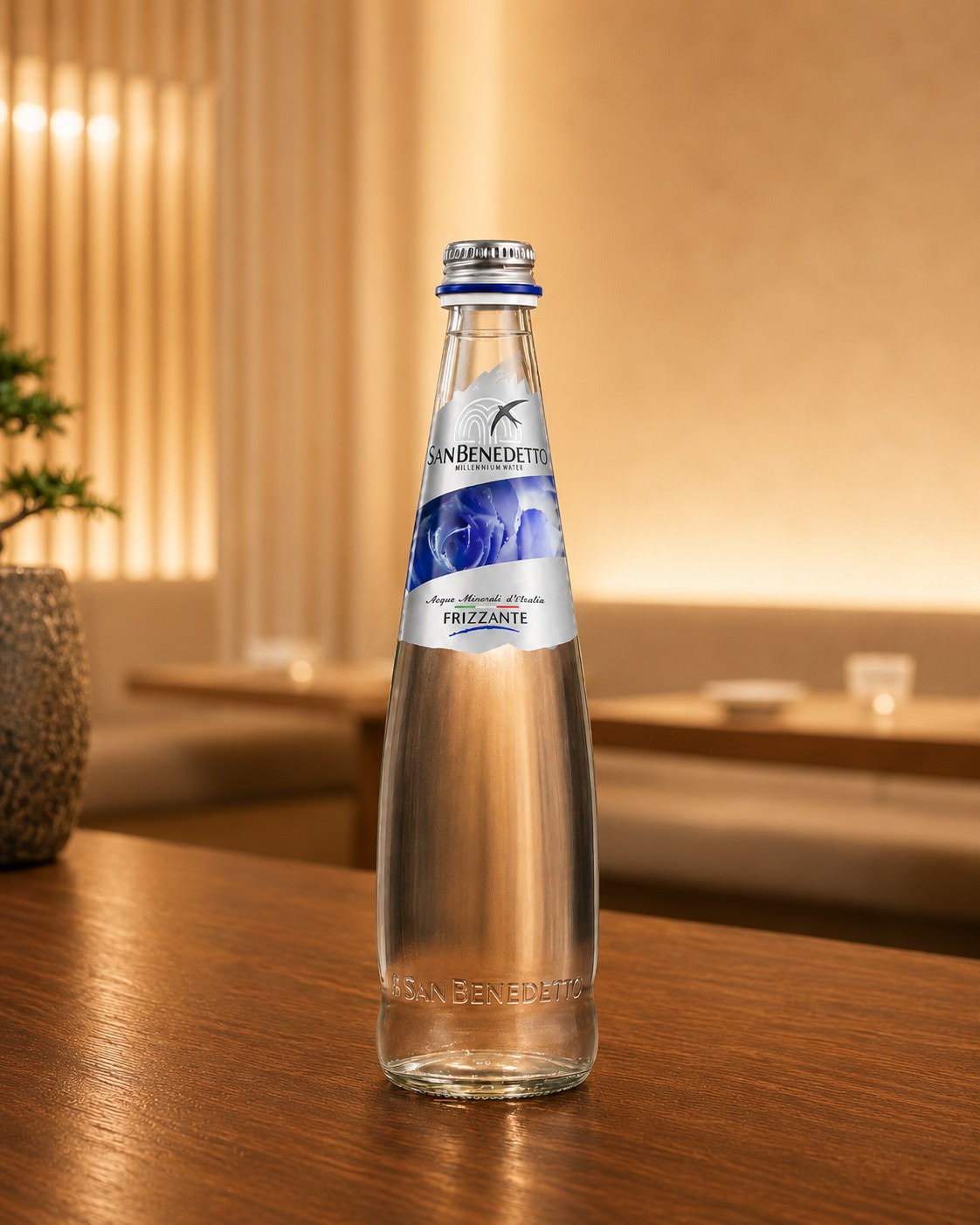 San Benedetto Sparkling (650 ml.) at Mizumi Sushi in Encino