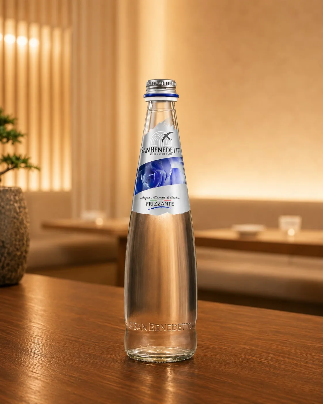 San Benedetto Sparkling — 650 ml. served at Mizumi Sushi in Encino