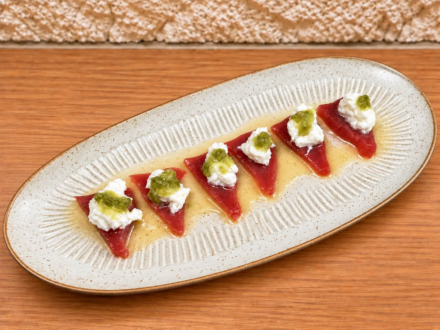 Bluefin Tuna Burrata at Mizumi Sushi in Encino