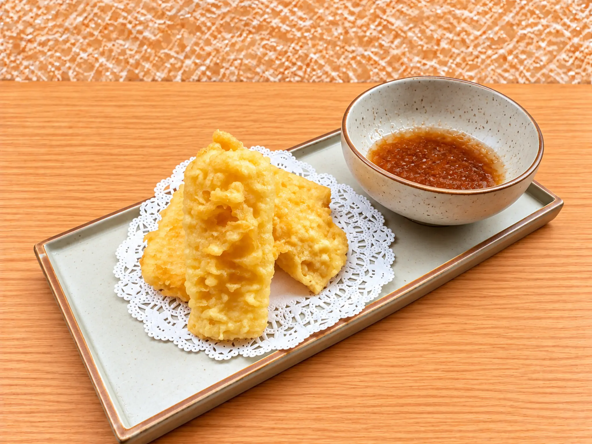 Corn tempura at Mizumi Sushi in Encino