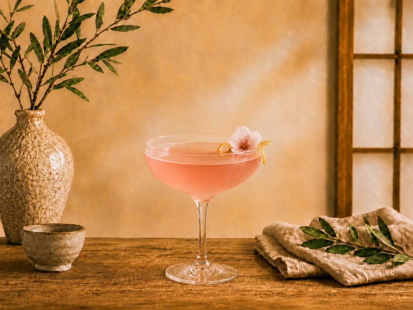 Sakura Cosmo served at Mizumi Sushi in Encino
