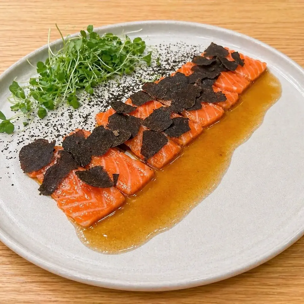 Traditional nigiri presented beside creative Mizumi selections