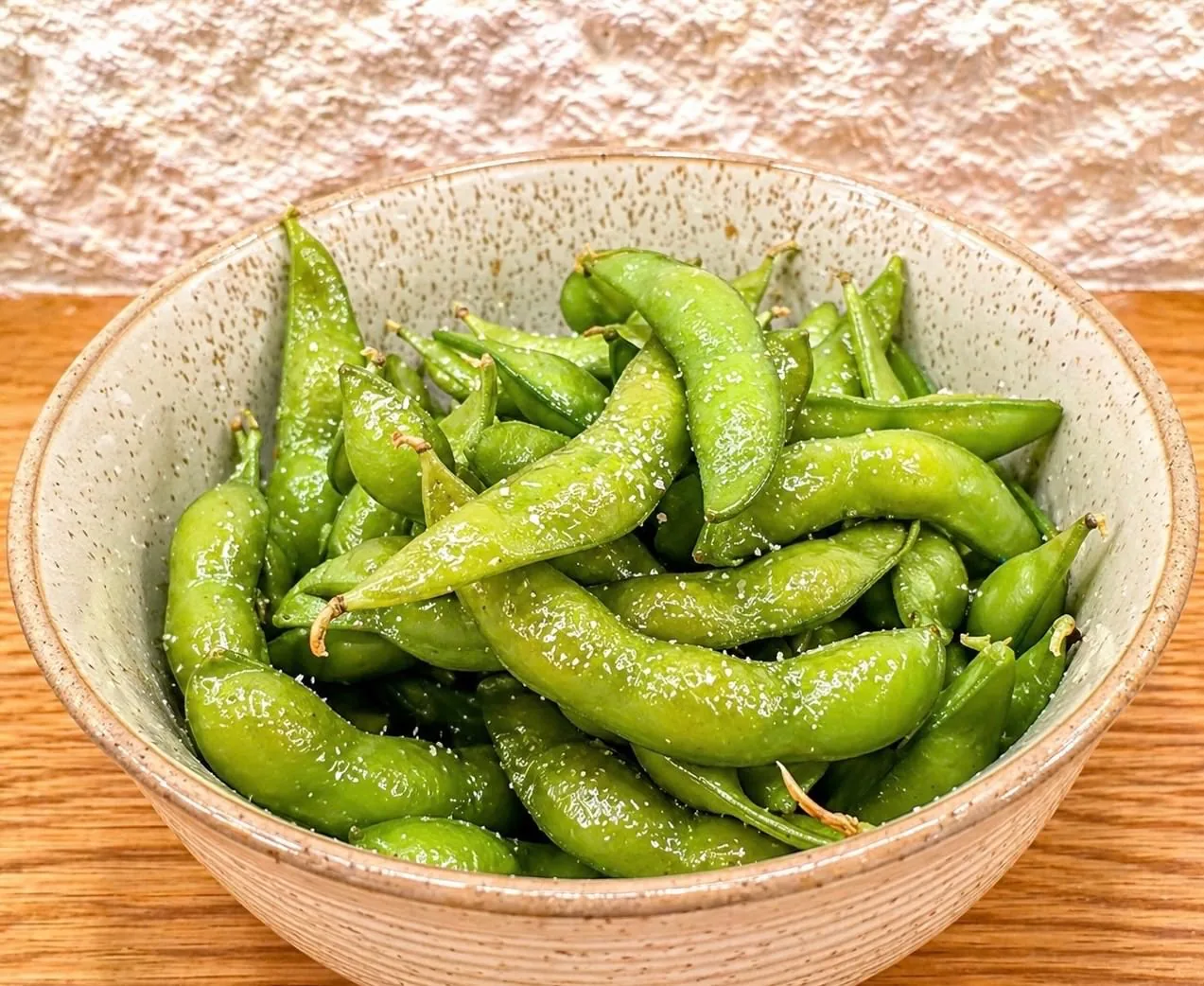 Edamame served at Mizumi Sushi in Encino