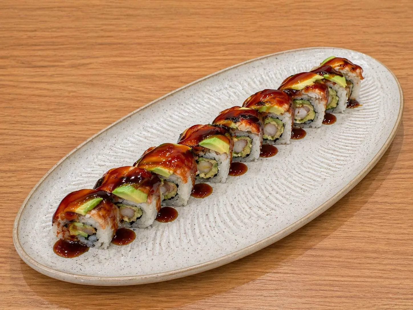 Eel (Unagi Roll) served at Mizumi Sushi in Encino