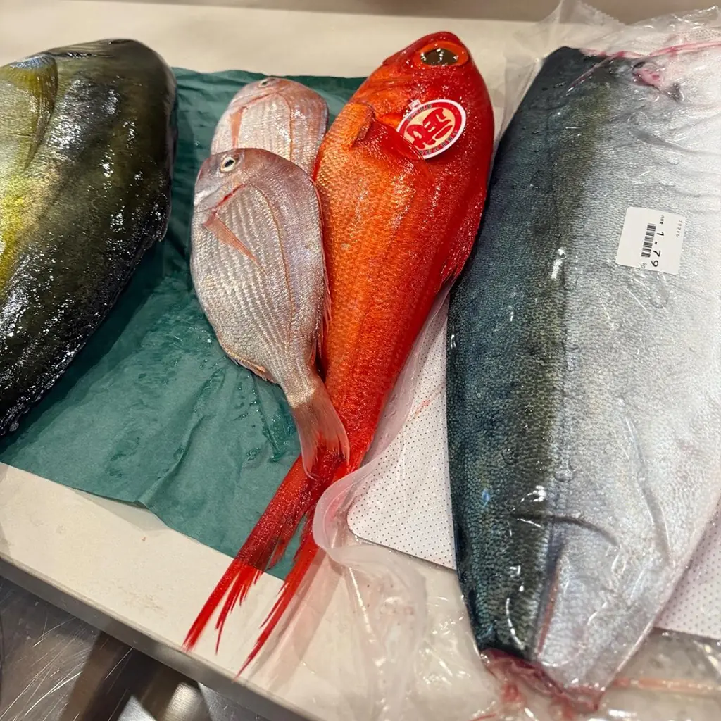 Seasonal sashimi and nigiri presented at Mizumi Sushi
