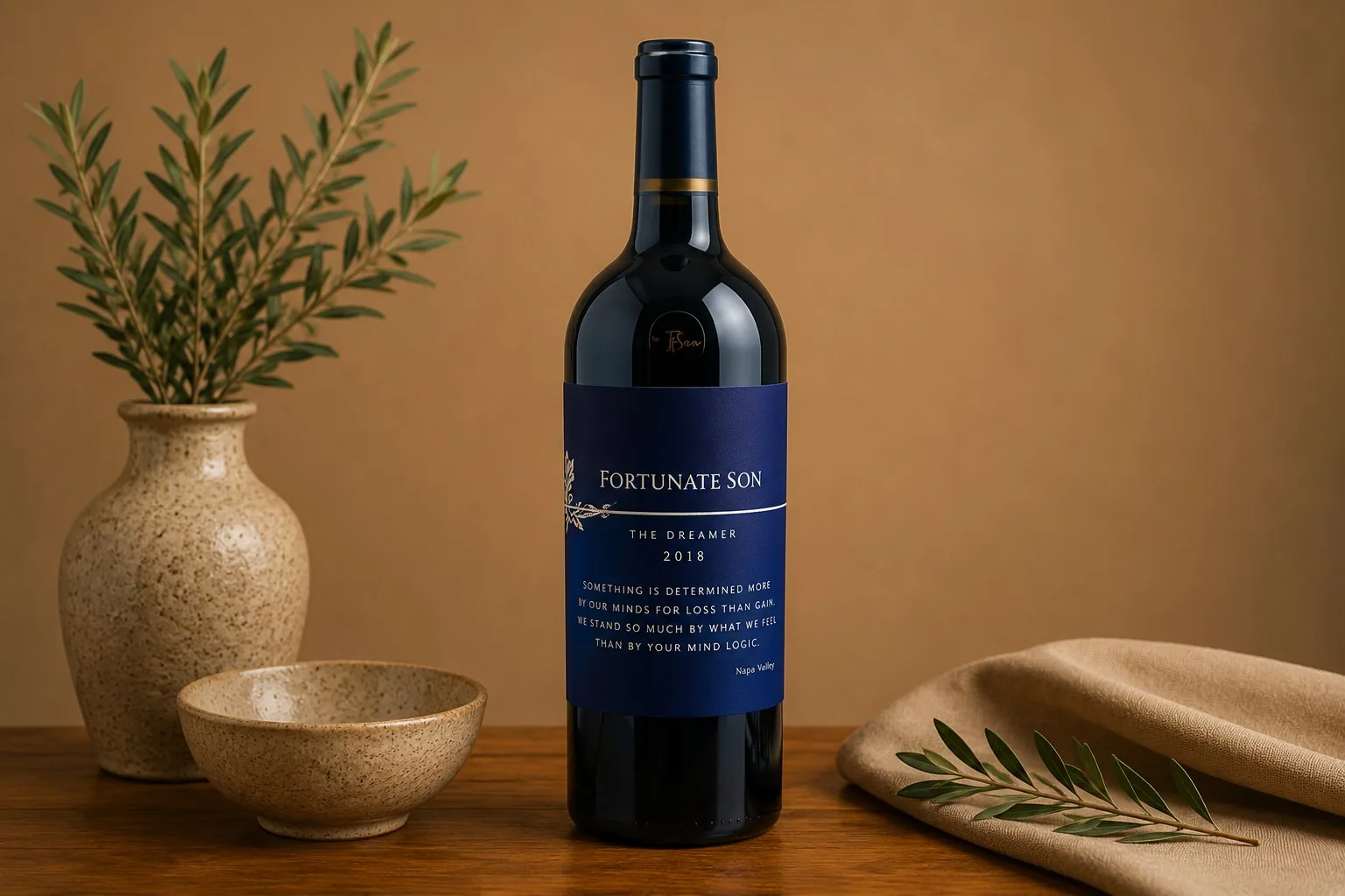 Fortunate Son “The Dreamer” Cabernet Sauvignon 2022 (750 ml.) at Mizumi Sushi in Encino