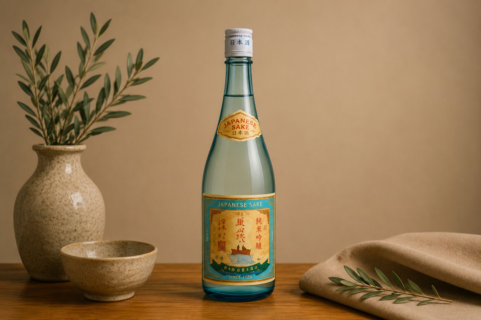 Kikusu | Junmai Ginjo (720 ml. | 300 ml.) at Mizumi Sushi in Encino