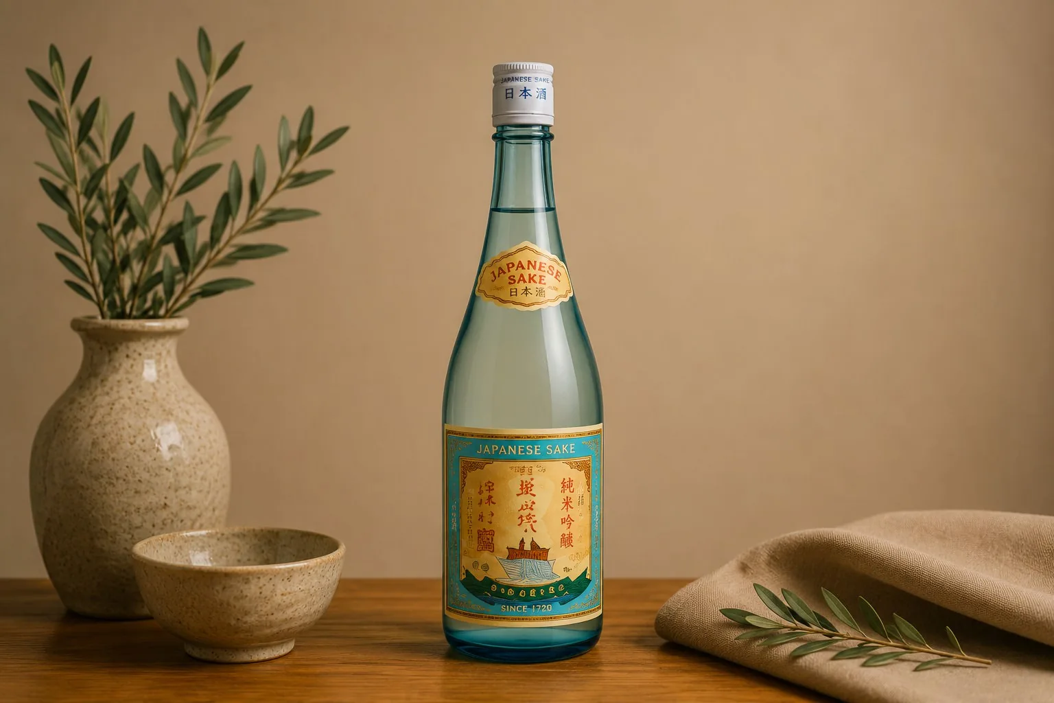 Kikusu | Junmai Ginjo (720 ml. | 300 ml.) at Mizumi Sushi in Encino