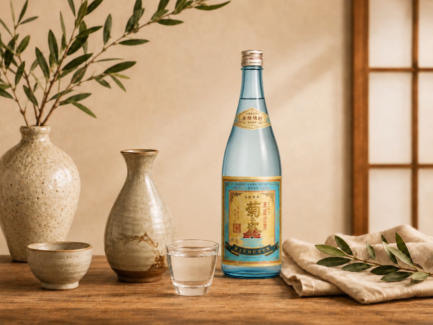 Kikusu | Junmai Ginjo (150 ml.) at Mizumi Sushi in Encino