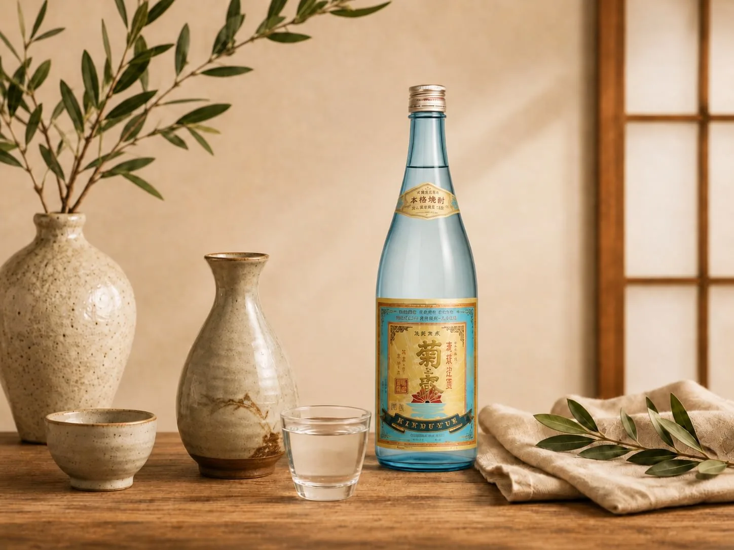 Kikusu | Junmai Ginjo (150 ml.) at Mizumi Sushi in Encino