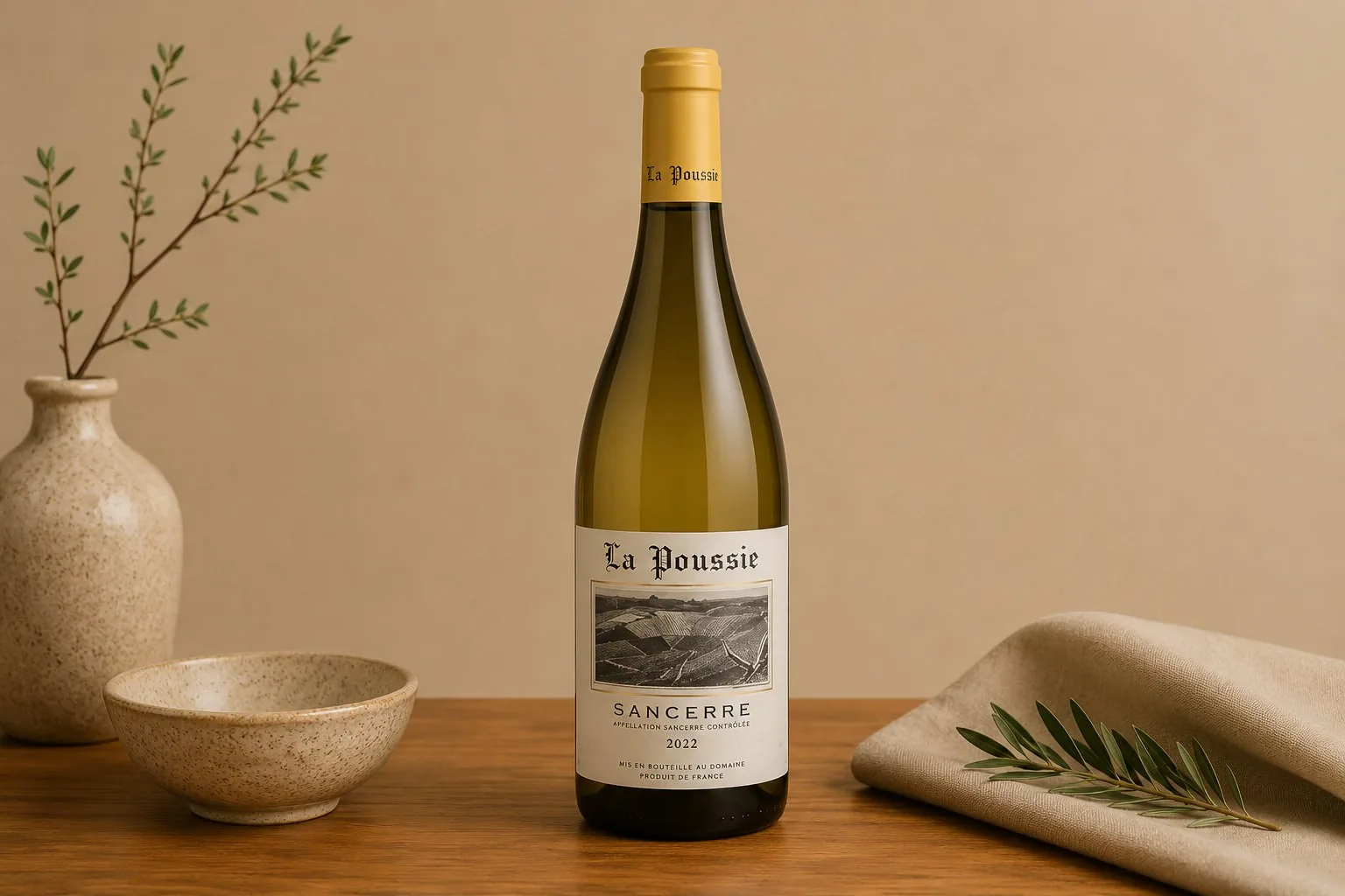 La Poussie Sancerre Blanc — 750 ml served at Mizumi Sushi in Encino