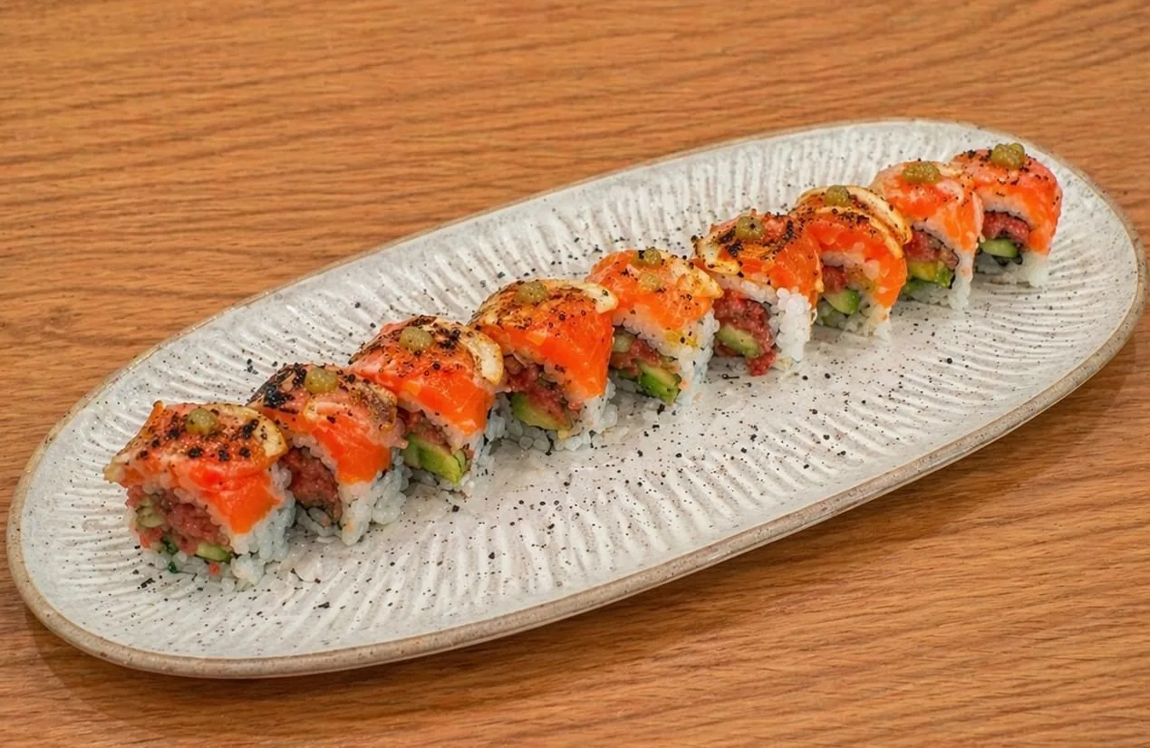 Lemon Roll served at Mizumi Sushi in Encino