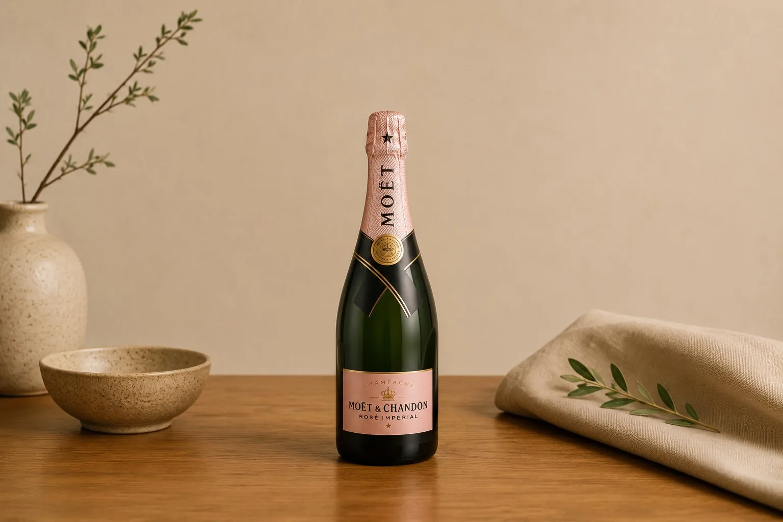 Moet Chandon Imperial Rose (750 ml.) at Mizumi Sushi in Encino