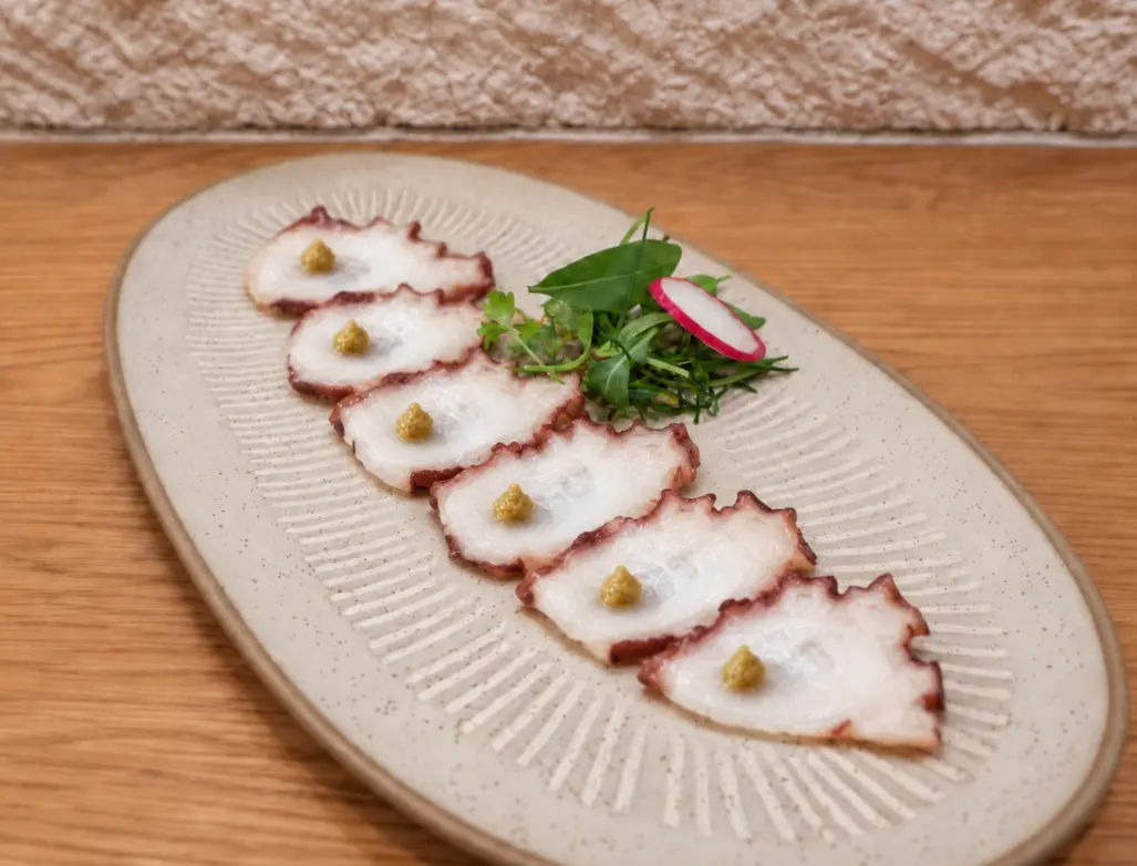 Octopus Sashimi at Mizumi Sushi in Encino