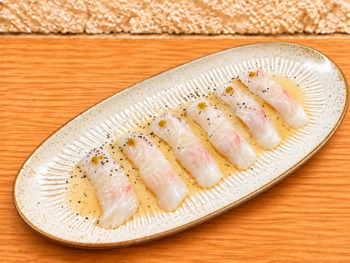 Red Snapper Sashimi at Mizumi Sushi in Encino