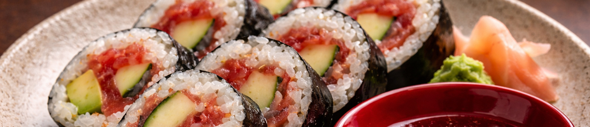 Specialty sushi rolls at Mizumi Sushi Encino