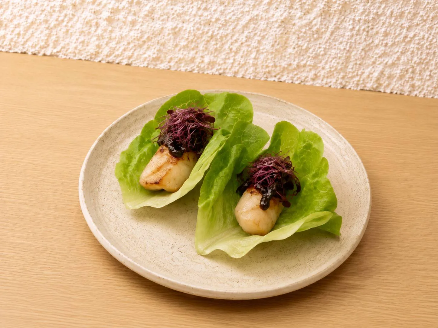 Sea Bass Lettuce Wrap (2 pc) at Mizumi Sushi in Encino