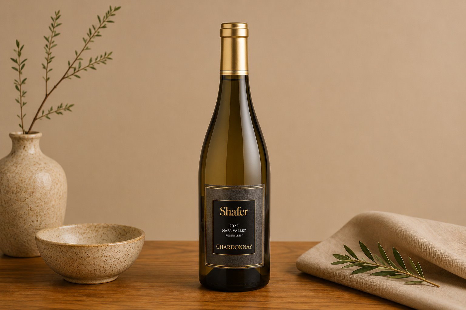 Shafer Chardonnay “Red Shoulder Ranch” Carneros 2024 (750 ml.) at Mizumi Sushi in Encino