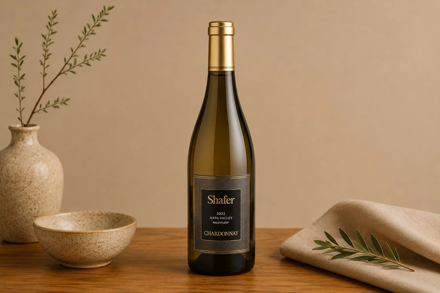 Shafer Chardonnay “Red Shoulder Ranch” Carneros 2024 (750 ml.) at Mizumi Sushi in Encino