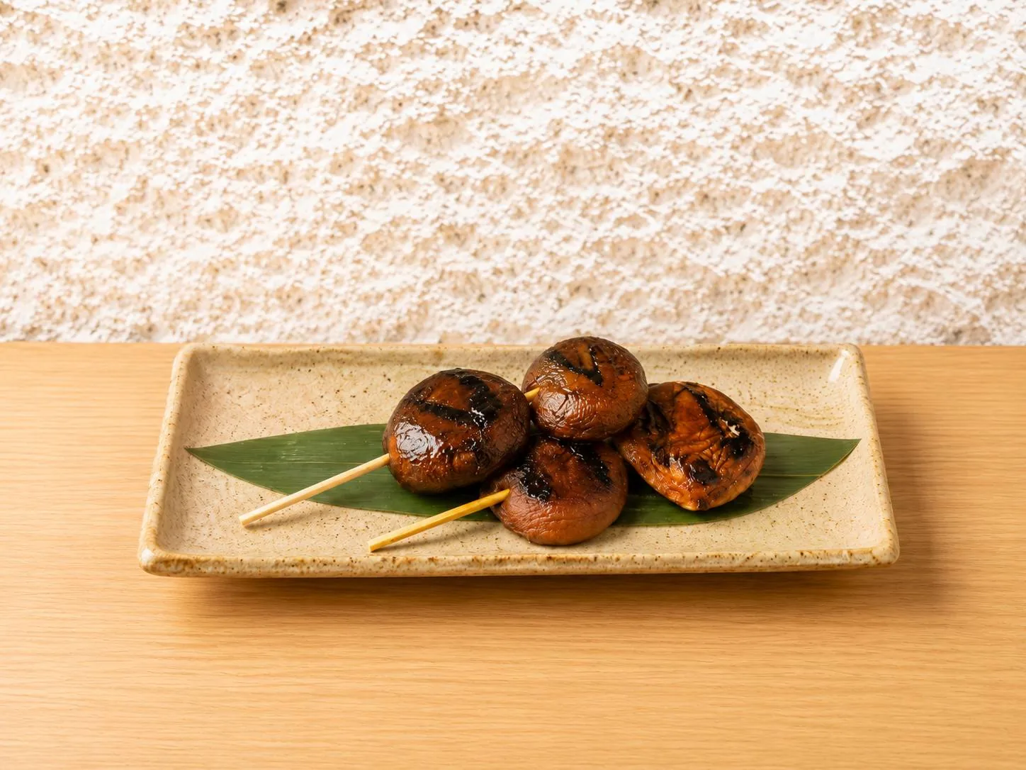 Shiitake Mushroom Skewers at Mizumi Sushi in Encino