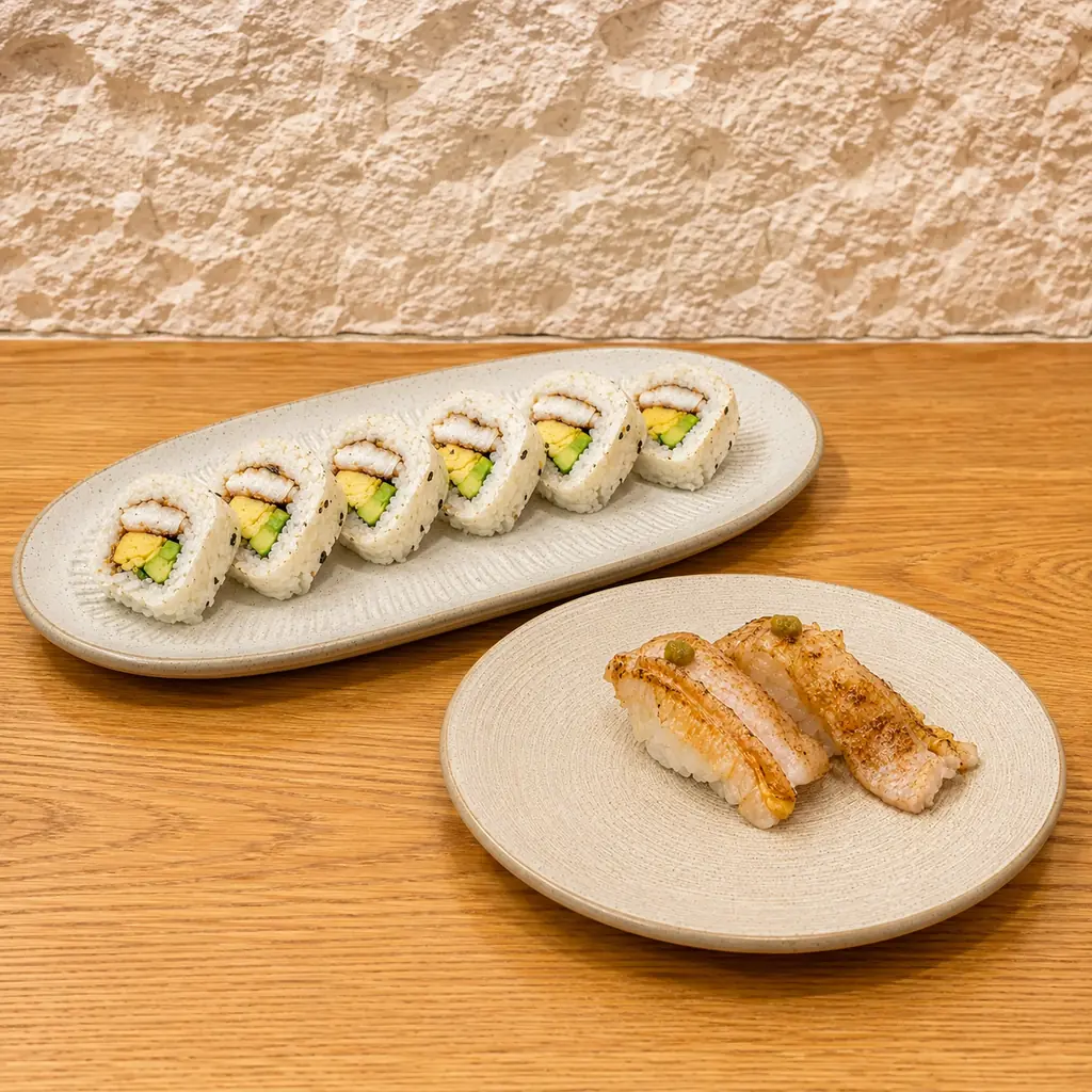 Mizumi nigiri served promptly to preserve temperature and texture