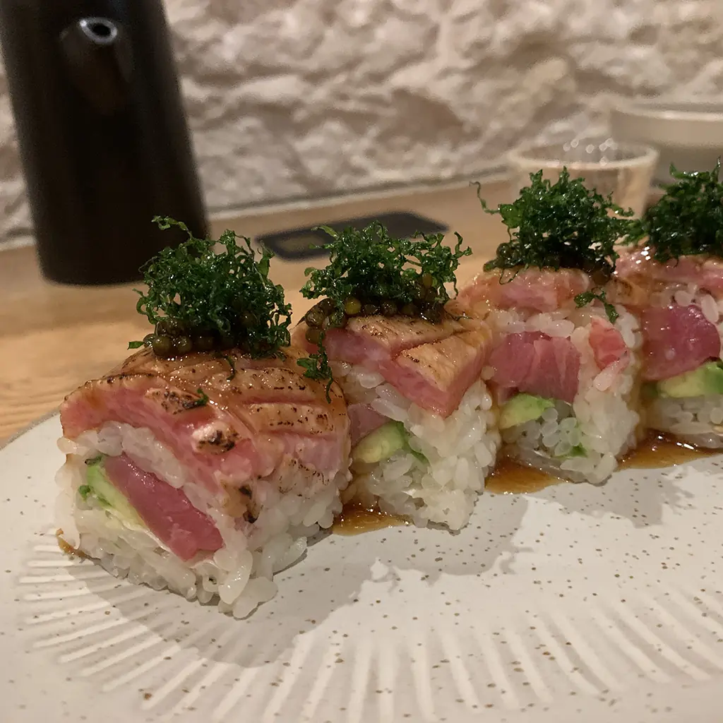 Chef-selected sushi course for Mizumi omakase guests