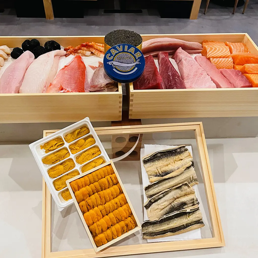 Premium sushi and sashimi served at Mizumi Sushi near Sherman Oaks