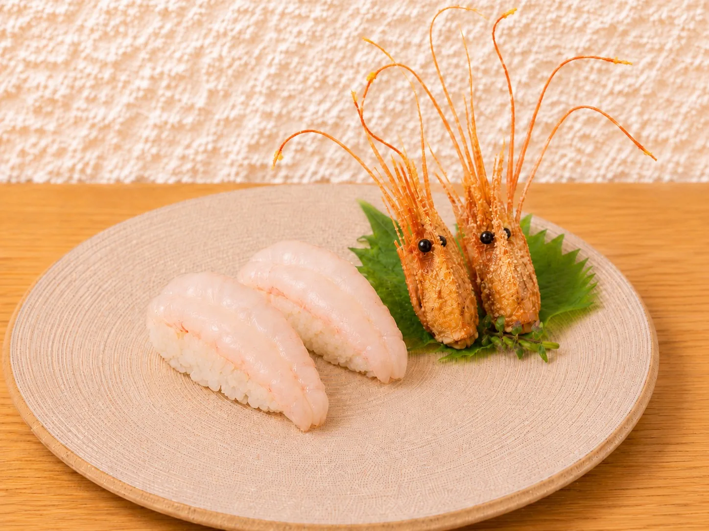 Sweet Shrimp (Amaebi) seasonal at Mizumi Sushi in Encino