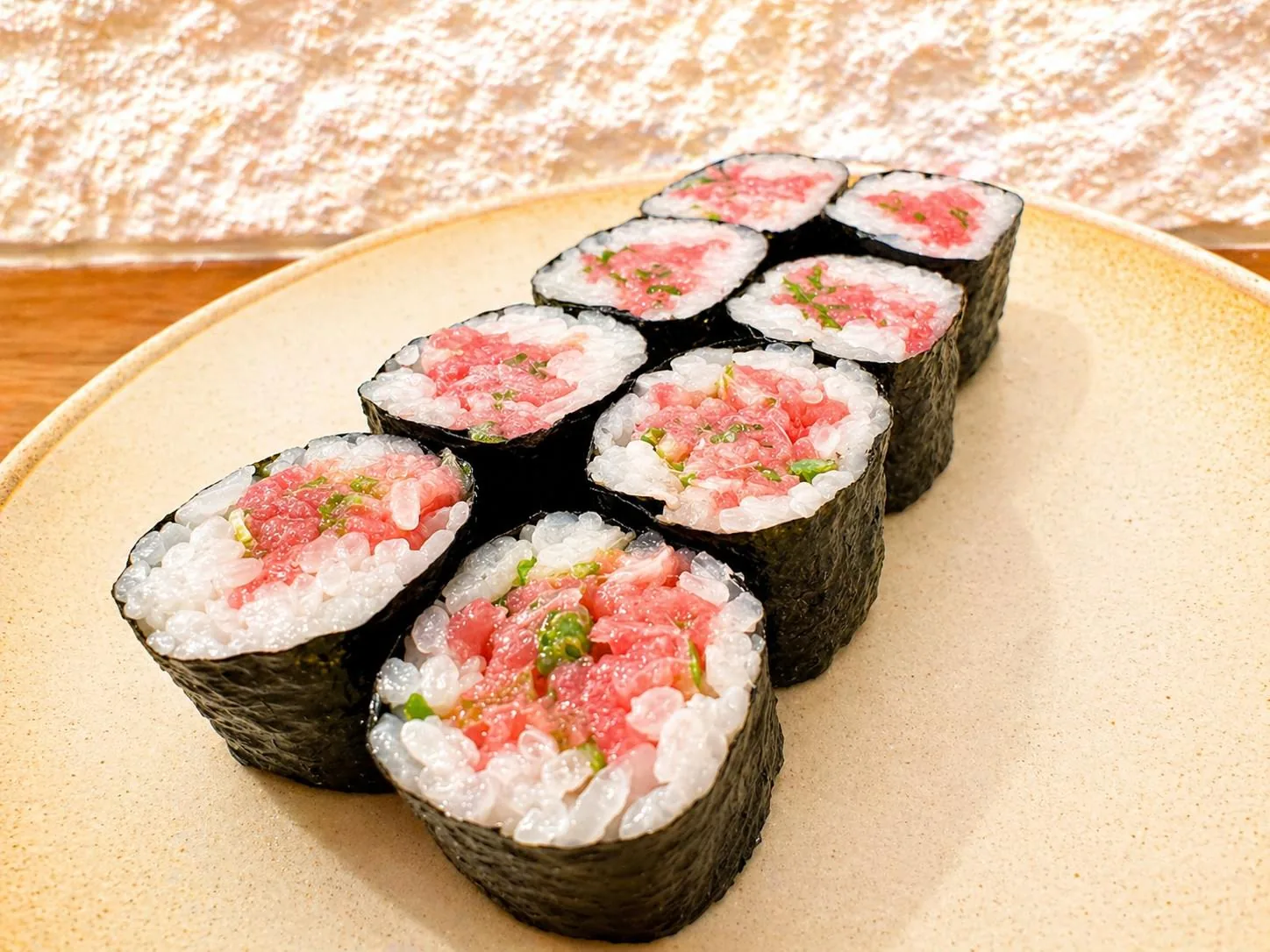 Toro Scallion served at Mizumi Sushi in Encino