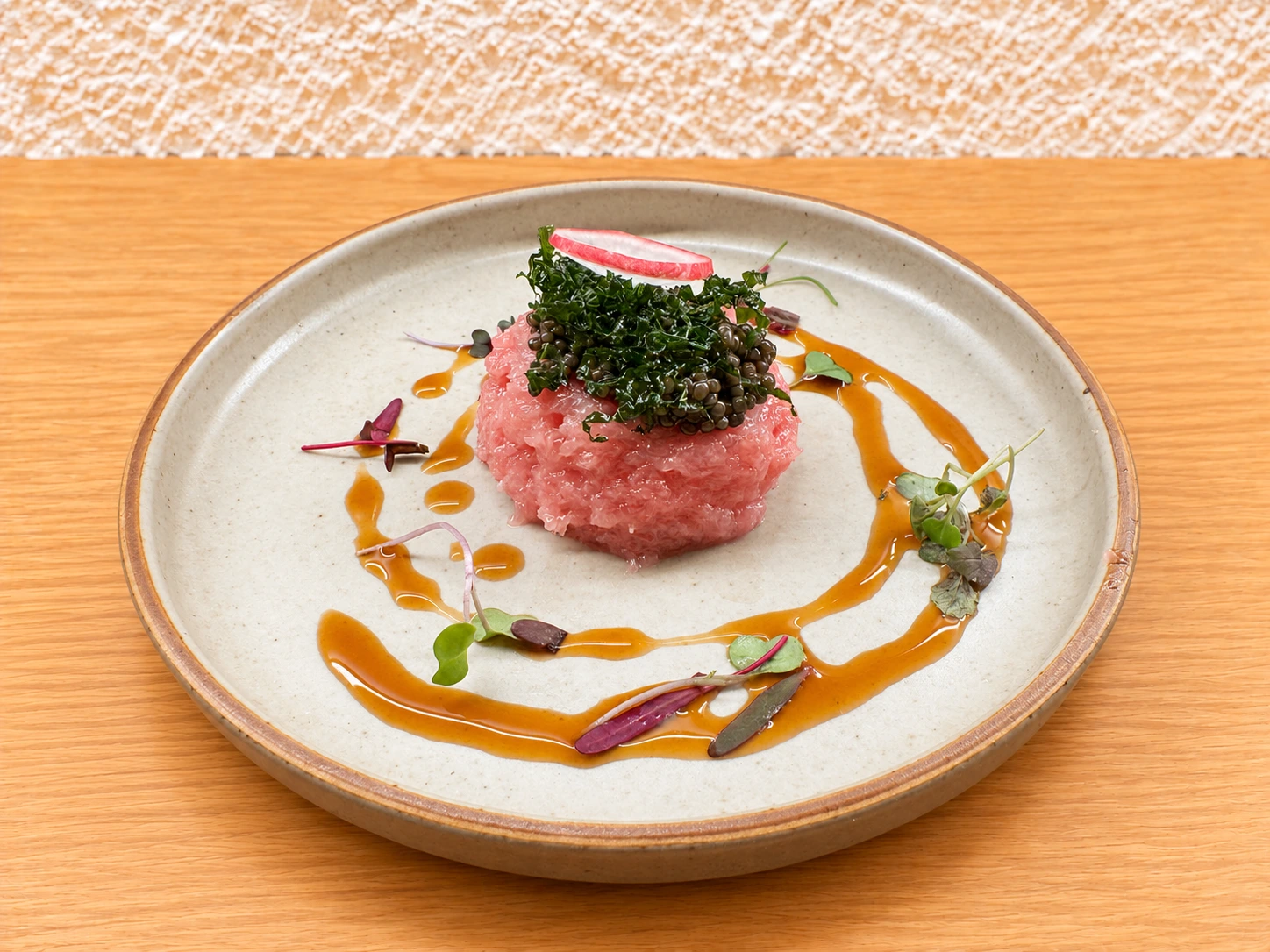 Toro Tartare with Kaluga Black Caviar at Mizumi Sushi in Encino